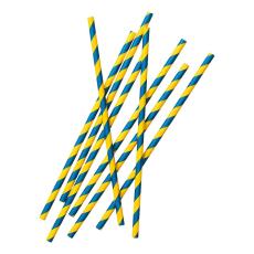 Papperssugrör Svenska Flaggan 24-pack – Coopers Candy