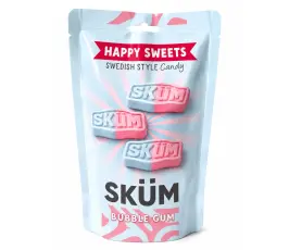 Happysweets Sk&uuml;m Bubblegum 145g &ndash; Coopers Candy
