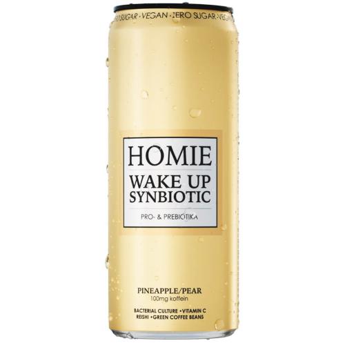 Homie Wake Up Synbiotic Pineapple/Pear 33cl(BF:2025-06-06) – Coopers Candy