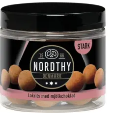 Nordthy Lakrits med mj&ouml;lkchoklad Stark 100g &ndash; Coopers Candy