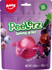 Peelerz Peelable Gummy Grape 80g – Coopers Candy