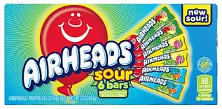 Airheads Sour Bars 6-Pack 94g &ndash; Coopers Candy