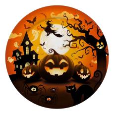Papperstallrikar Halloweenpumpa 6-pack – Coopers Candy