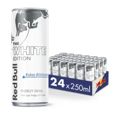 Red Bull White Ed. Kokos/Blåbär 25cl x 24st (helt flak) – Coopers Candy