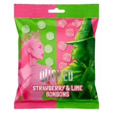 Wicked Jordgubb & Lime BonBons 90g &ndash; Coopers Candy