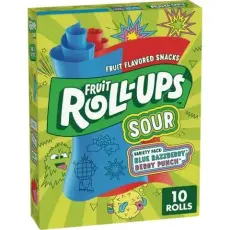Fruit Roll-Ups Sour Blue Raspberry & Berry Punch 141g – Coopers Candy