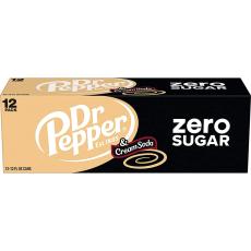 Dr Pepper & Cream Soda Zero Sugar 355ml x 12st – Coopers Candy