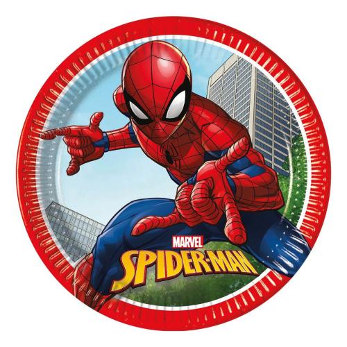 Papperstallrikar Spiderman 8-pack – Coopers Candy