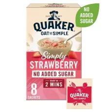 Quaker Oat so Simple No Added Sugar Strawberry 260g – Coopers Candy