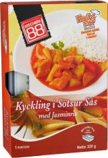 Kitchen 88 - Kyckling i Sötsur sås med Ris 320g – Coopers Candy