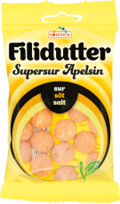 Filidutter Supersur Apelsin 65g – Coopers Candy