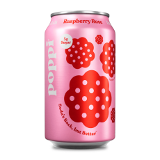 Poppi Prebiotic Soda Raspberry Rose 355ml – Coopers Candy