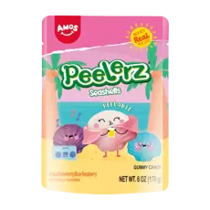 Amos Peelerz Seashells 65g &ndash; Coopers Candy