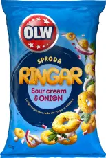 OLW Ringar Sour Cream & Onion 85g – Coopers Candy