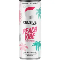 Celsius Peach Vibe 355ml &ndash; Coopers Candy