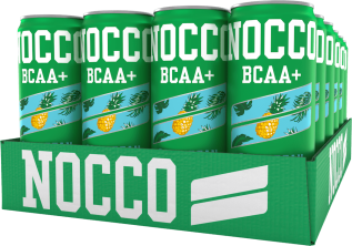 NOCCO Caribbean Koffeinfri 33cl x 24st (helt flak) – Coopers Candy