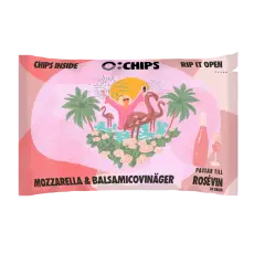 &Ouml;-Chips Rose - Mozarella & Balsamicovin&auml;ger 50g &ndash; Coopers Candy