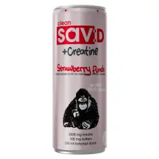 Clean Drink Sav:D Plus Creatine Strawberry Punch 33cl &ndash; Coopers Candy