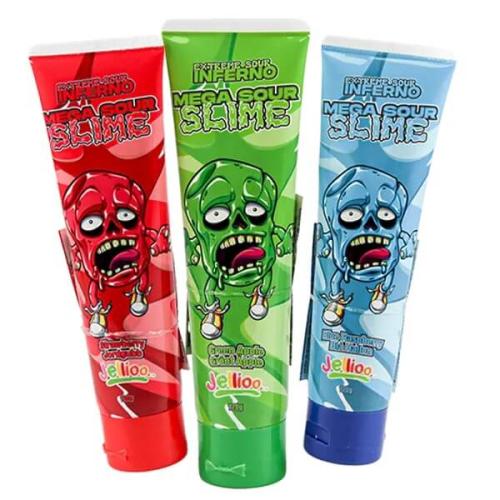 Jellioo Inferno Mega Sour Slime 120g – Coopers Candy