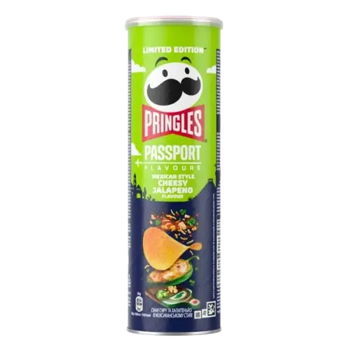 Pringles Mexican Style Cheesy Jalapeno 165g – Coopers Candy