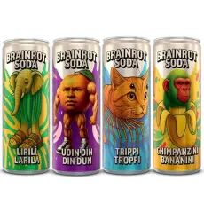 Brainrot Soda 25cl 4-pack &ndash; Coopers Candy