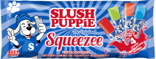SLUSH PUPPiE Squeezee Freeze Pops 10pk (BF: 2025-09-30) – Coopers Candy