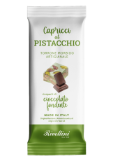 Capricci al Pistacchio - Mjuk Nougat med Pistagenötter & Mörk Choklad 20g – Coopers Candy