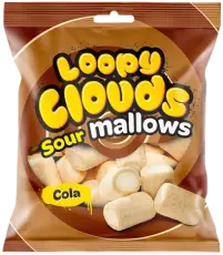 Loopy Clouds MarshMallow Sour Cola 100g &ndash; Coopers Candy