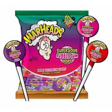 Warheads Super Sour Bubble Gum Pops Assorted 105g – Coopers Candy