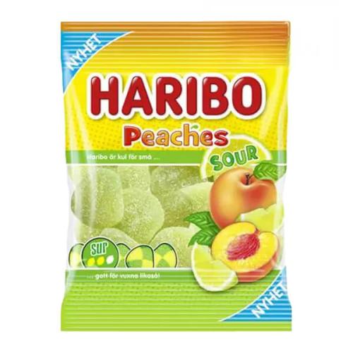Haribo Sura Persikor 70g – Coopers Candy