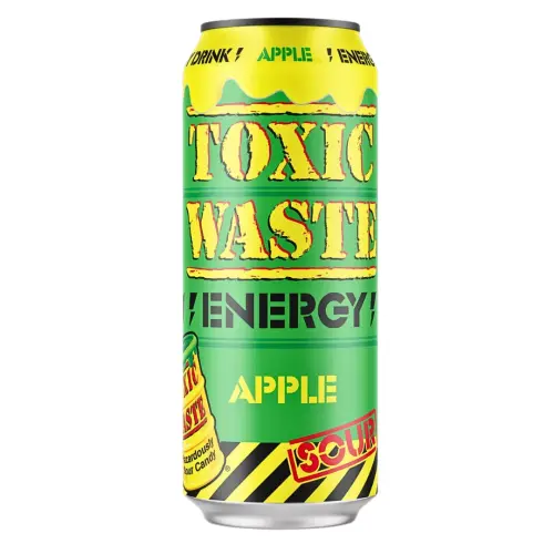 Toxic Waste Energy Drink Sour Apple 50cl – Coopers Candy