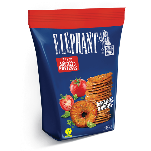 Elephant Kringlor - Tomatoes & Herbs 160g(BF:2025-07-27) – Coopers Candy