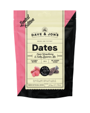 Dave & Jons Dadlar Sour Strawberry-Salty Liquorice 125g – Coopers Candy
