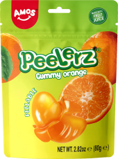 Peelerz Peelable Gummy Orange 80g – Coopers Candy