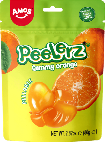 Peelerz Peelable Gummy Orange 80g – Coopers Candy