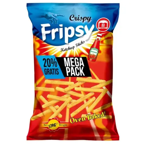 Fripsy Crispy Sticks Ketchup 120g – Coopers Candy