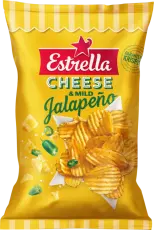 Estrella Chips Cheese & Mild Jalapeno 175g &ndash; Coopers Candy
