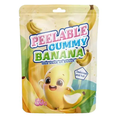 Peelable Gummy Banan 80g – Coopers Candy