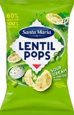Santa Maria Lentil Pops Sourcream & Onion 100g – Coopers Candy