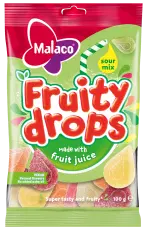Malaco Fruity Drops Sour 100g &ndash; Coopers Candy
