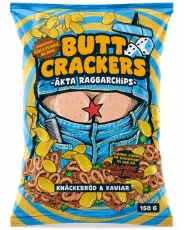 Ronny & Ragge Buttcracker Chips Kaviar & Kn&auml;ckemacka 150g &ndash; Coopers Candy