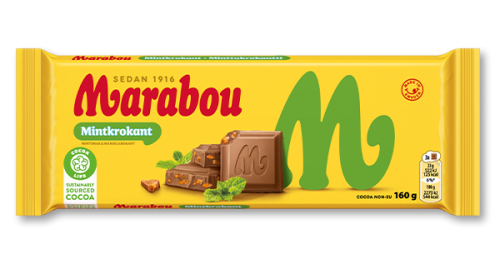 Marabou Mintkrokant 160g – Coopers Candy