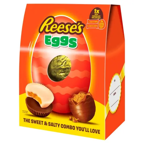 Reeses Peanut Butter Milk & White Egg 215g(BF:2025-07-01) – Coopers Candy