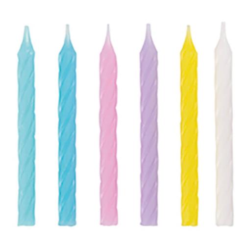 Tårtljus Pastell Mix 24-pack – Coopers Candy