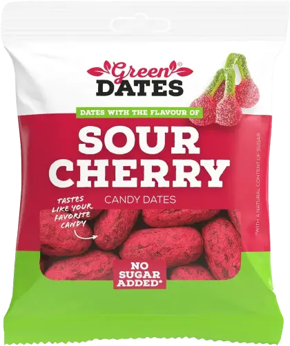 Green Dates Dadlar Sour Cherry 90g – Coopers Candy