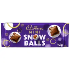 Cadbury Mini Snowballs Chokladkaka 350g &ndash; Coopers Candy