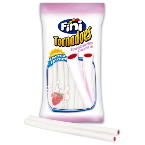 Fini Tornadoes Strawberries & Cream 160g – Coopers Candy