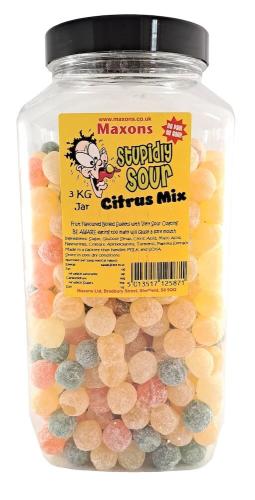 Maxons Stupidly Sour Jar Citrus Mix 3kg – Coopers Candy
