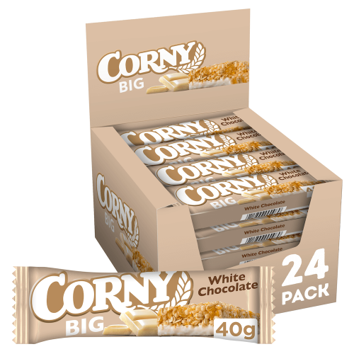 Corny Big White Chocolate 40g x 24st (hel låda) – Coopers Candy