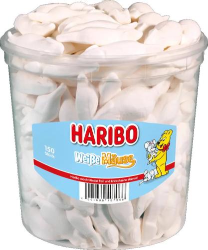 Haribo White Mice 1.05kg – Coopers Candy
